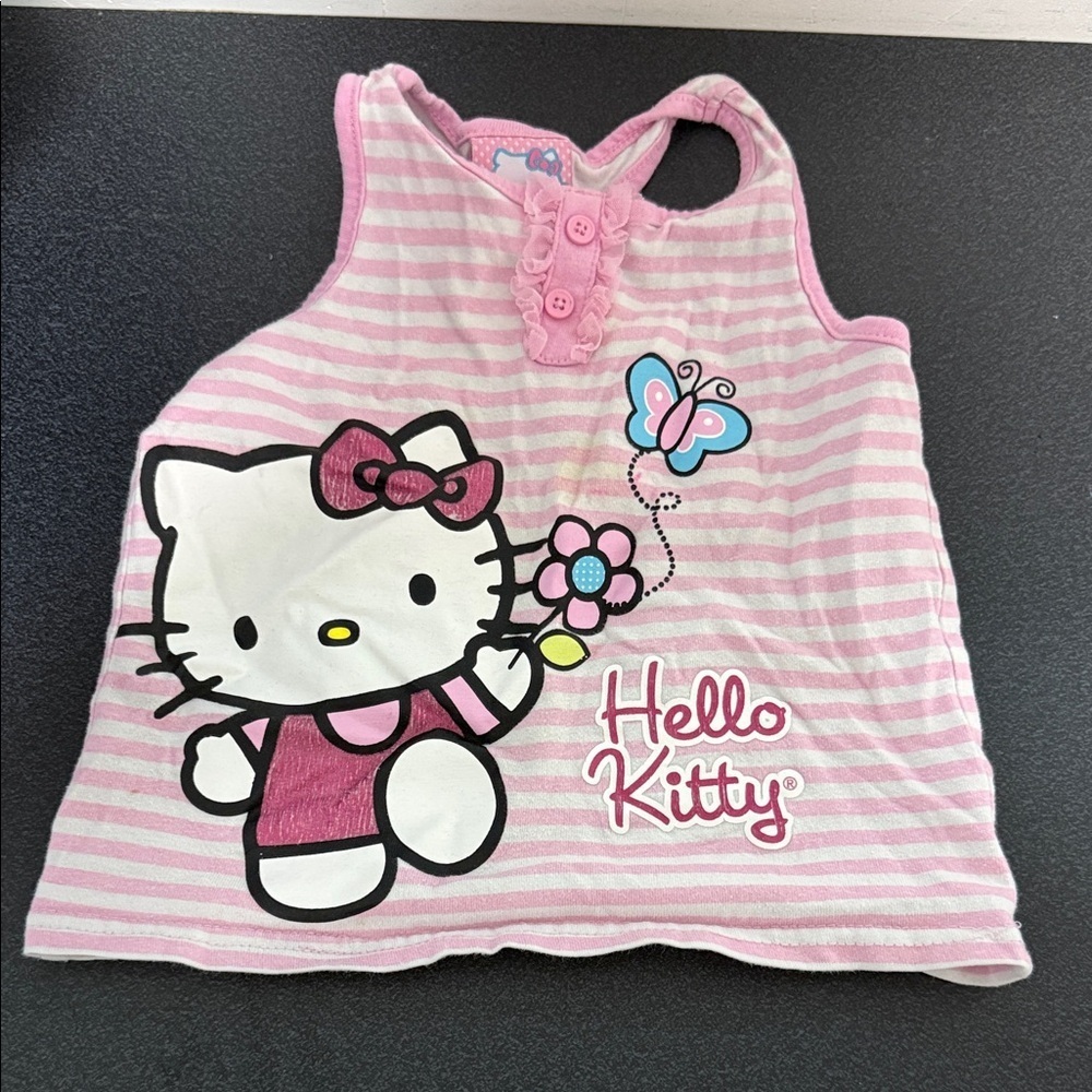 Hello Kitty Pink and White Striped Top 2012